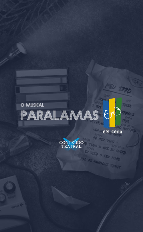 Anúncio do musical Paralamas em Cena