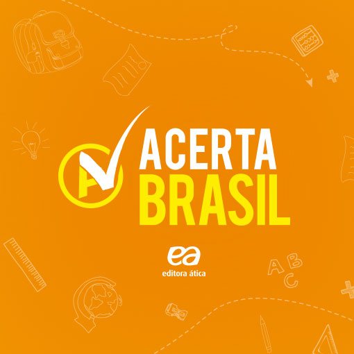 Logo do Acerta Brasil em fundo laranja