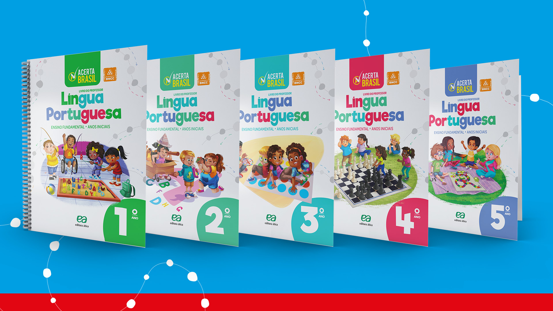 Cadernos Acerta Brasil de língua portuguesa do ensino fundamental 1